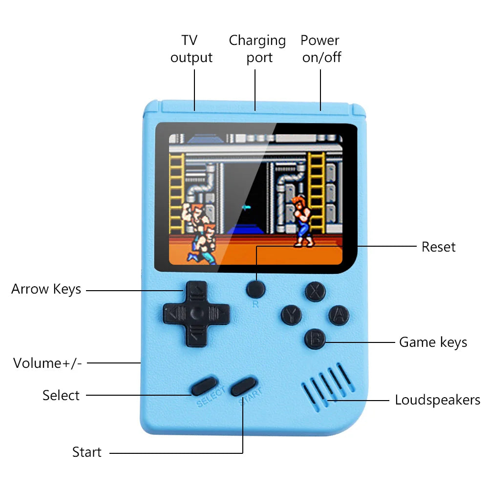 500 Games In One Portable Mini Electronic Video Game Player  Handheld Game Console