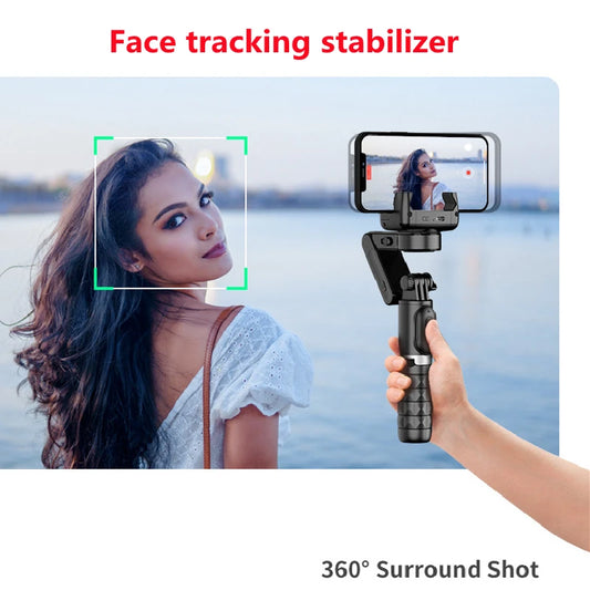 360 Rotation Following shooting Mode Gimbal Stabilizer Selfie Stick Tripod