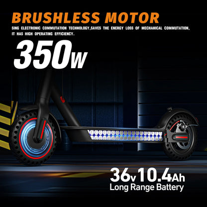 350W Foldable Electric Scooter for Adults Teens,Explosion-proof Tires,Dual Brake System Lightweight High Quality E-scooter 6-9 Day Shipping