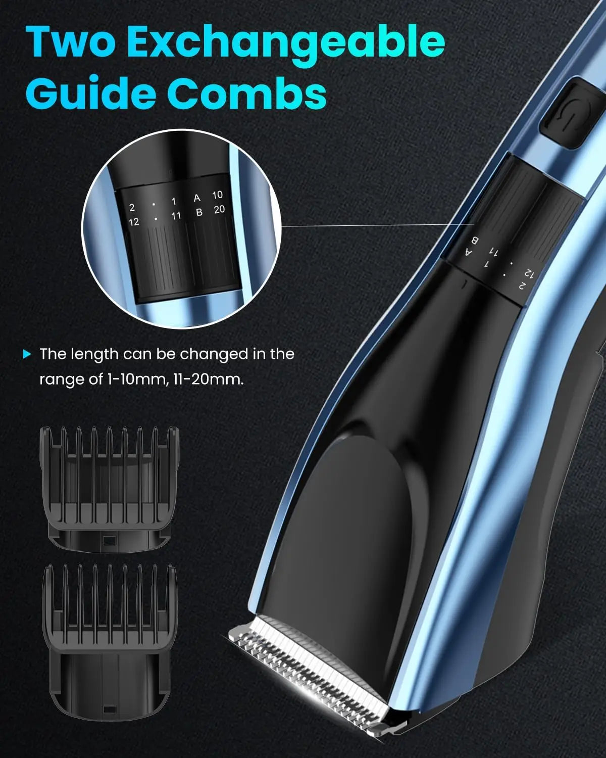 Men Cordless Professional Clippers for Hair Cutting Men's Hair Clippers Rechargeable Hair Trimmers