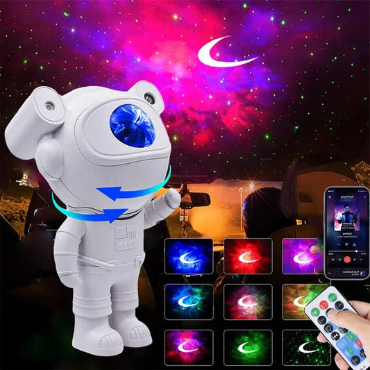 Astronaut Galaxy Star Projector  Night Light