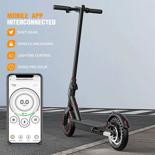 350W Foldable Electric Scooter for Adults Teens,Explosion-proof Tires,Dual Brake System Lightweight High Quality E-scooter 6-9 Day Shipping