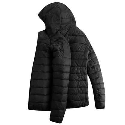 Men's Winter USB Down Jacket 2024 Warm Intelligent Heated Thermal Outdoor Coat For Camping Skiing Fishing Hunting