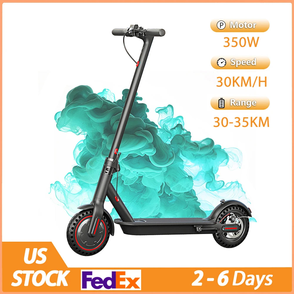 350W Foldable Electric Scooter for Adults Teens,Explosion-proof Tires,Dual Brake System Lightweight High Quality E-scooter 6-9 Day Shipping