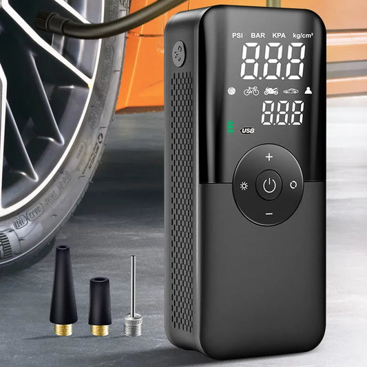 Rechargeable Air Pump Tire Inflator Portable Compressor Digital Cordless Car Tire Inflator For Bicycle Balls