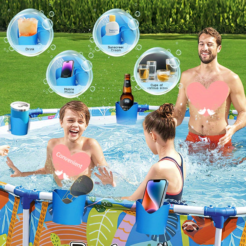 1 Set Multipurpose Pool Accessory Holder - Beverages & Poolside Convenience