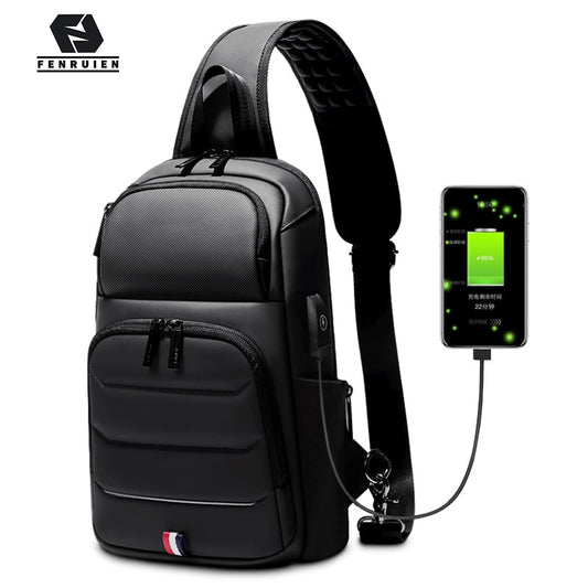 Crossbody Bag - Waterproof USB Charging